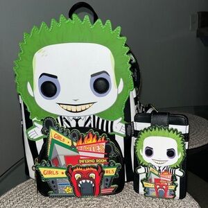 BEETLEJUICE DANTE'S INFERNO MINI BACKPACK & WALLET FUNKO POP BY LOUNGEFLY